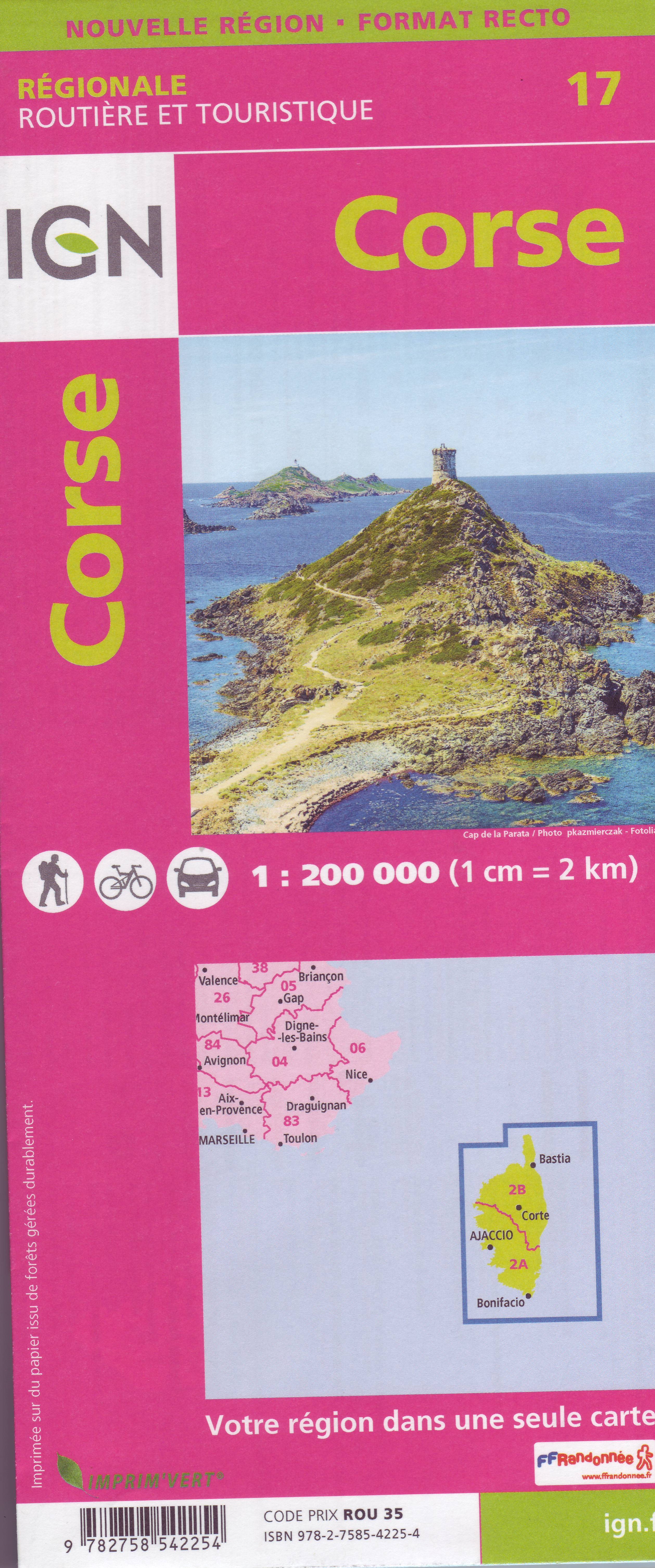 Corsica On World Map